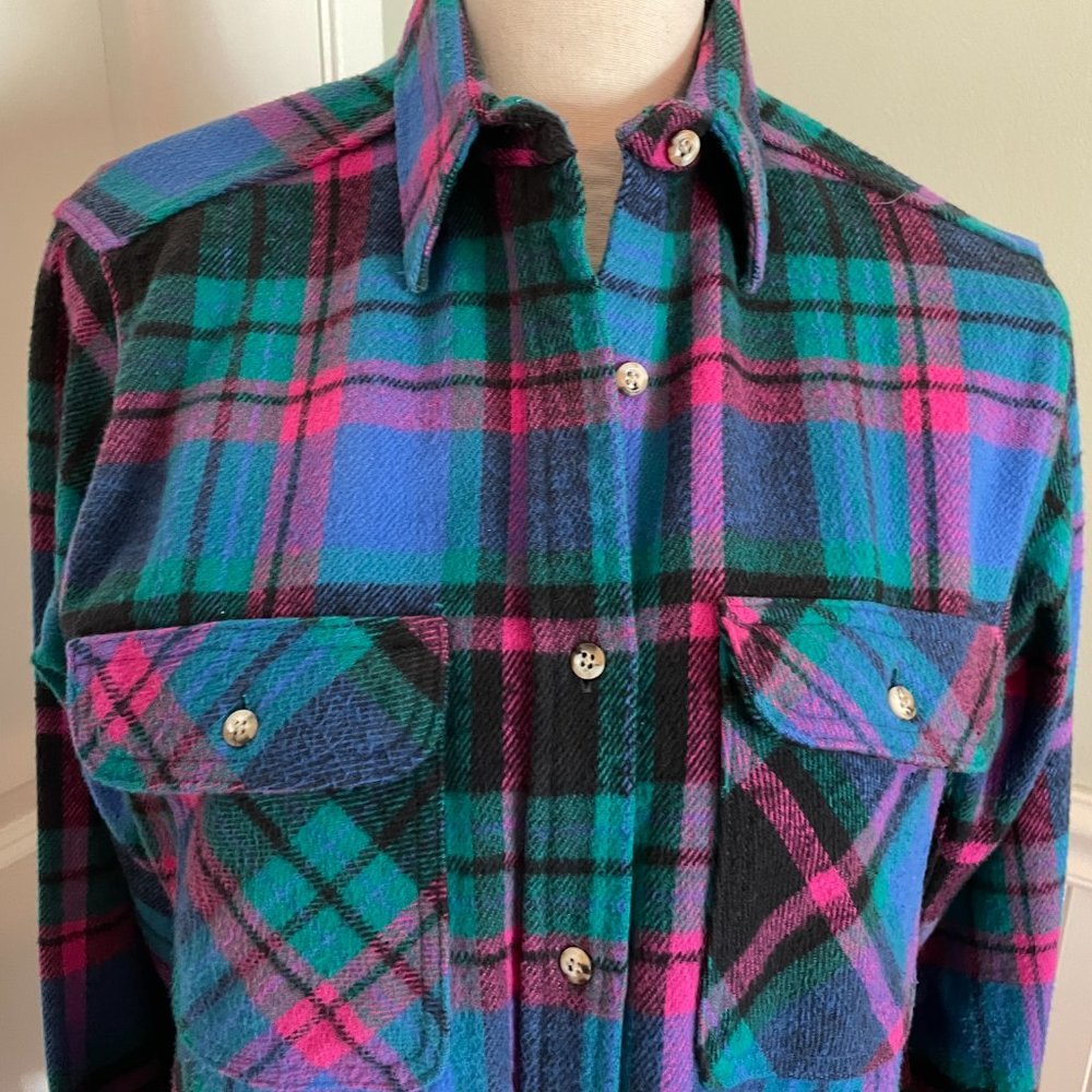 Vintage Gander Mountain Womens Flannel Long Sleeve Medium - Picture 3 of 10